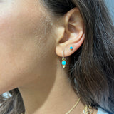 TURQUOISE CHARM EARRINGS