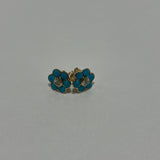 DAISY TURQUOISE STUD EARRINGS