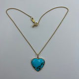 TURQUOISE HEART NECKLACE