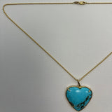 TURQUOISE HEART NECKLACE