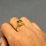 SQUARE TOURMALINE RING
