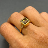 SQUARE TOURMALINE RING