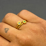 PRECIOUS GEMSTONE SOLITAIRE GOLD RING