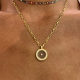 SUN MAG ROSE QUARTZ WITH DIAMONDS & PINK SAPPHIRE