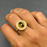 TIGER EYE SUN RING
