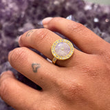 SUN MAG MOONSTONE & DIAMOND RING