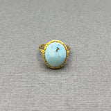 KAZAKHSTAN TURQUOISE GOLD RING
