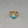 PEAR TURQUOISE ROSE GOLD RING