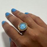 PUNTO LABRADORITE SUN RING