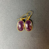RUBY GOLD EARRINGS
