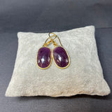RUBY GOLD EARRINGS
