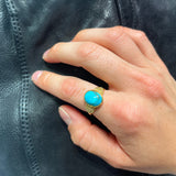 CABOCHON TURQUOISE GOLD RING