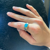 ABSTRACT MIXED METAL RING