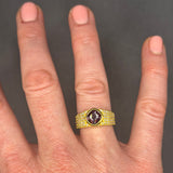 SPINEL AND DIAMIONDS RING