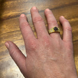 SPINEL AND DIAMIONDS RING