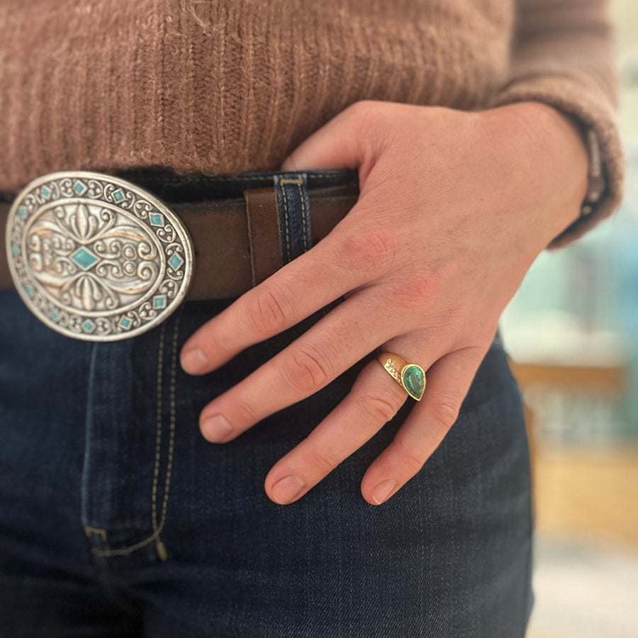 PARAIBA TOURMALINE GOLD RING