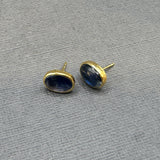KYANITE GOLD POST EARRINGS