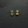 BLUE TOPAZ CITRINE GOLD EARRINGS
