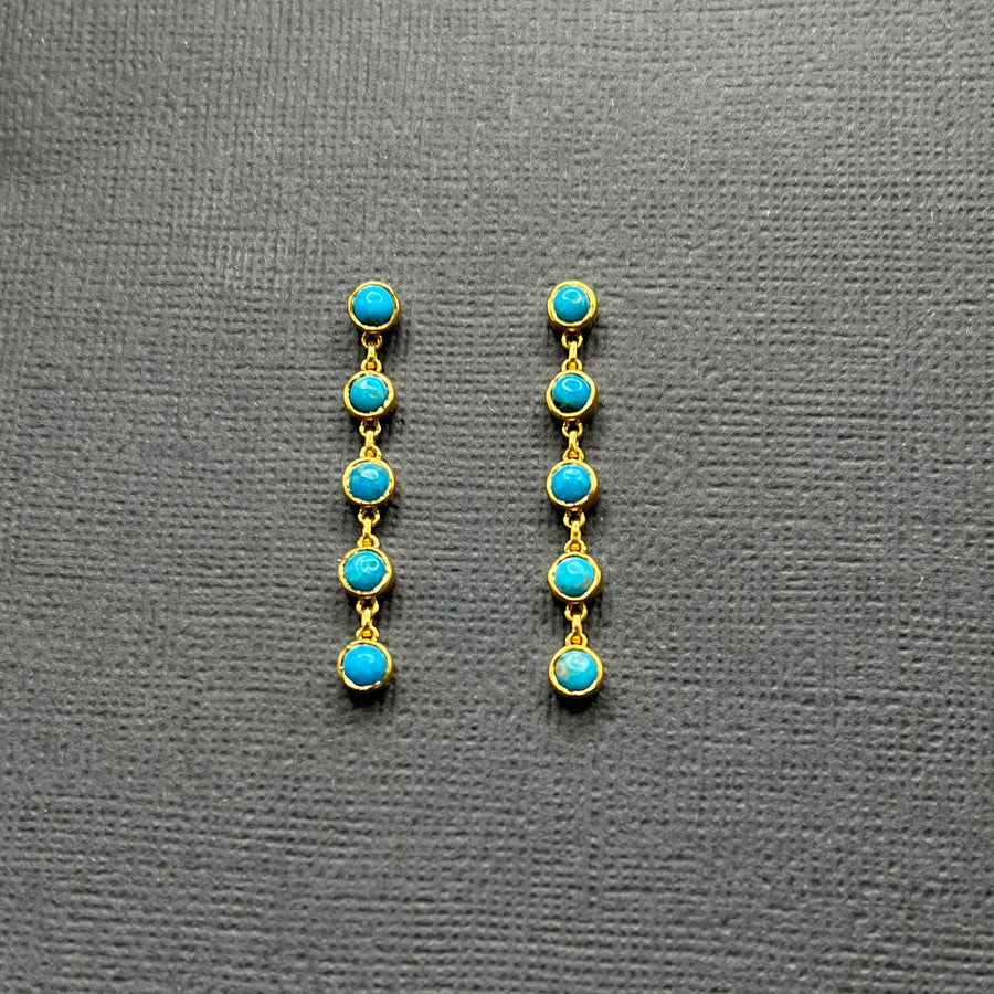 SLEEPING BEAUTY TURQUOISE EARRINGS