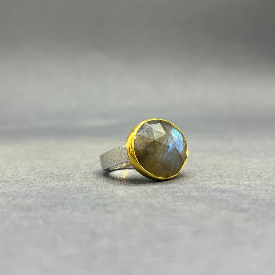 LABRADORITE ORGANIC RING