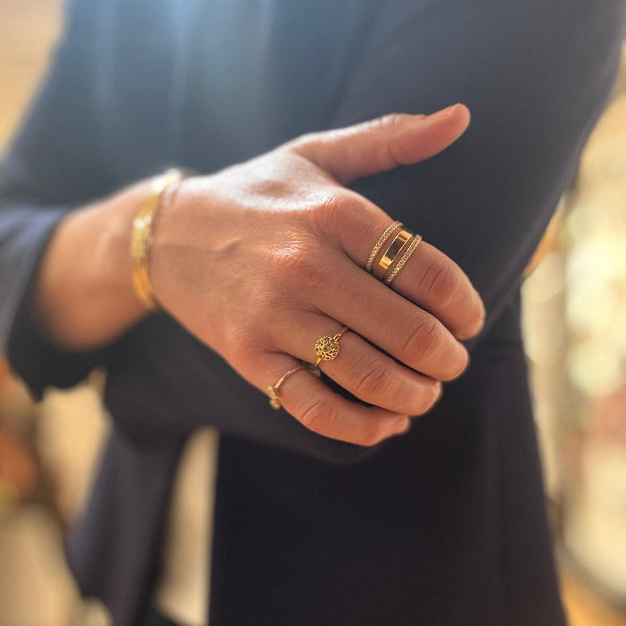 DIAMOND FLOWER TICO RING