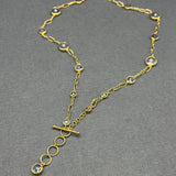 TANZANITE AND DIAMOND SUN LINK NECKLACE