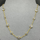 TANZANITE AND DIAMOND SUN LINK NECKLACE