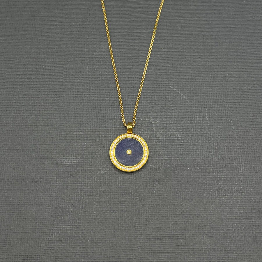 TANZANITE AND DIAMONDS SUN MAG PENDANT