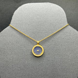 TANZANITE AND DIAMONDS SUN MAG PENDANT