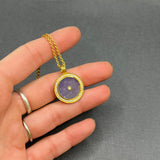 TANZANITE AND DIAMONDS SUN MAG PENDANT