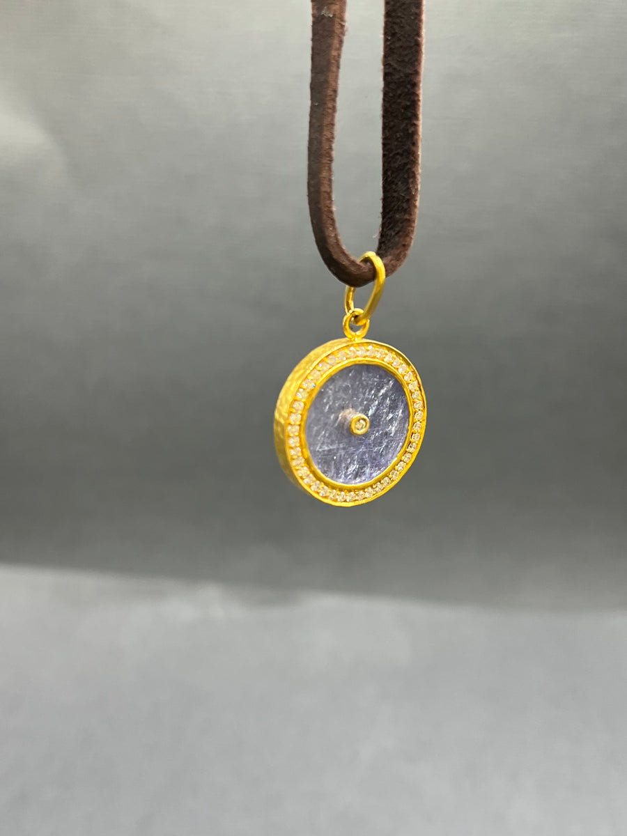 TANZANITE AND DIAMONDS SUN MAG PENDANT