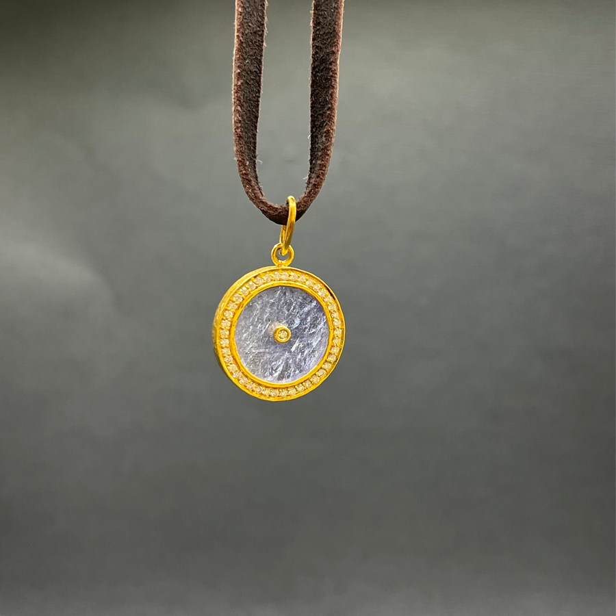 TANZANITE AND DIAMONDS SUN MAG PENDANT