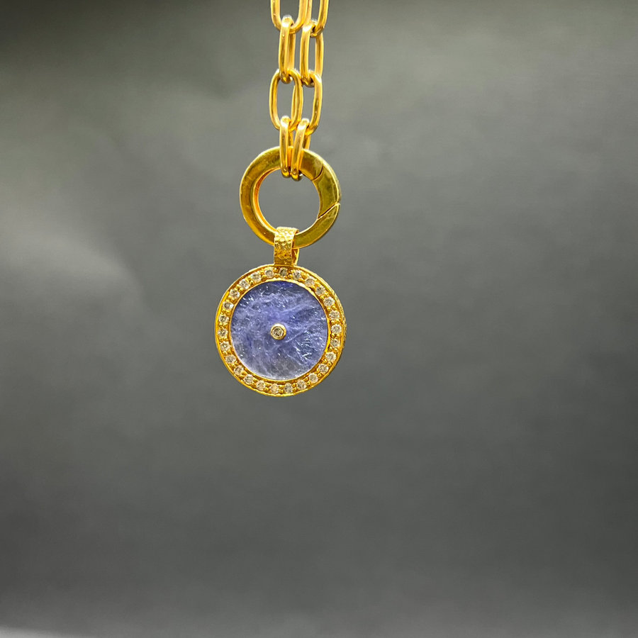 TANZANITE AND DIAMONDS SUN MAG PENDANT