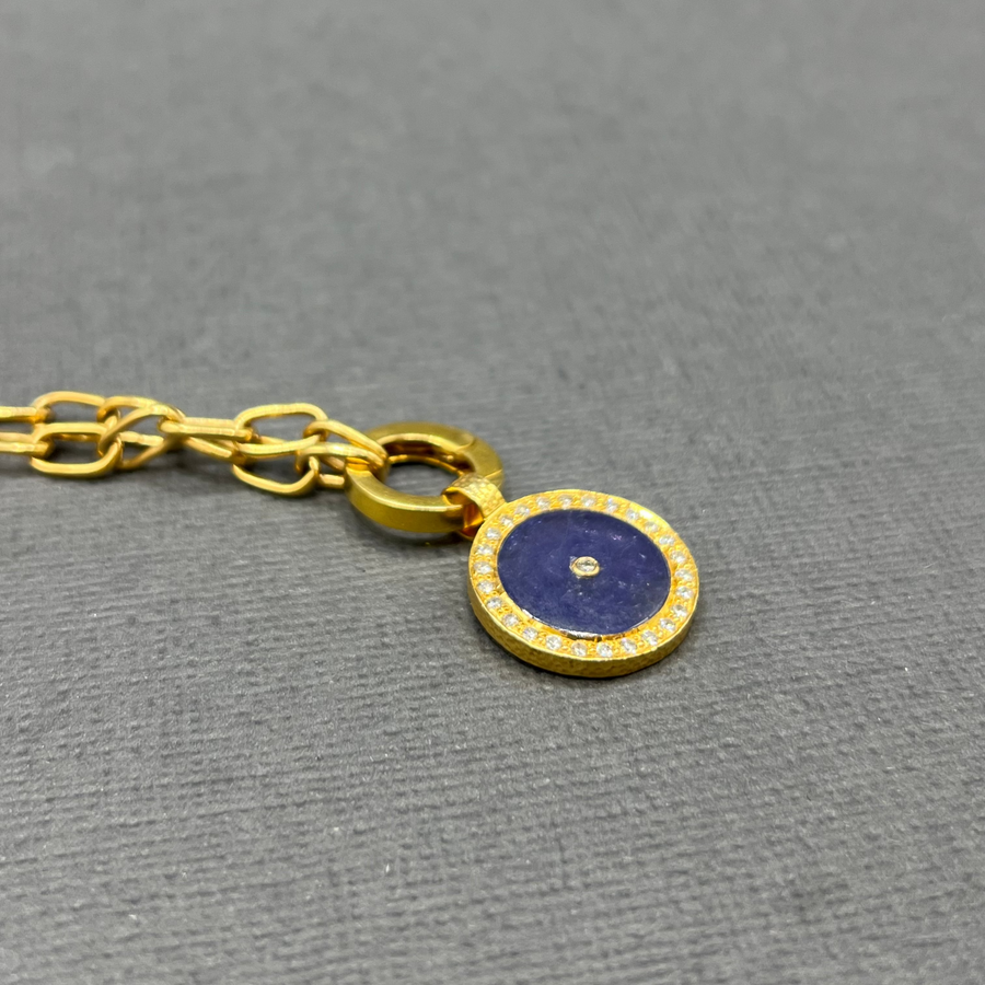 TANZANITE AND DIAMONDS SUN MAG PENDANT