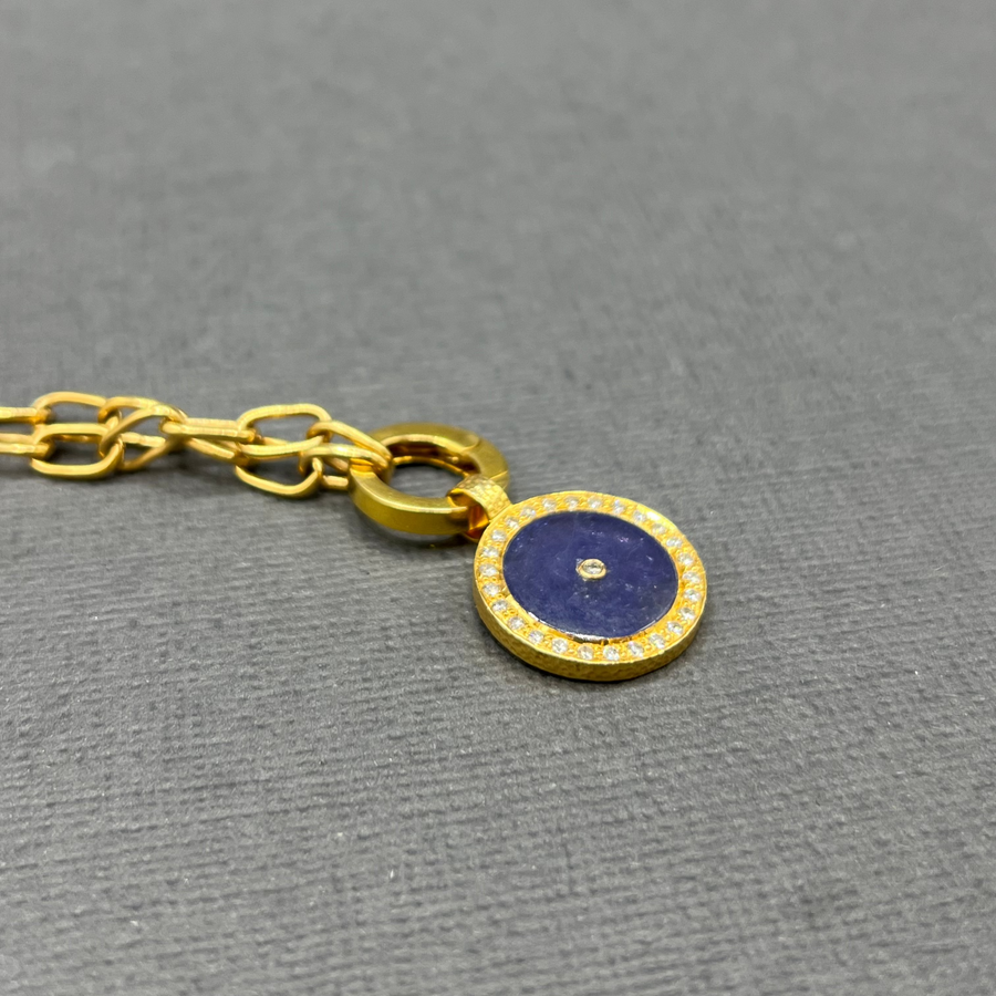 TANZANITE AND DIAMONDS SUN MAG PENDANT