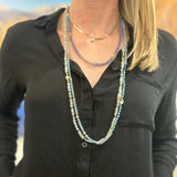 TANZANITE BEADED NECKLACE