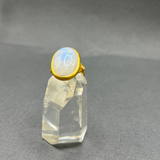MOONSTONE AND DIAMOND RING (Copy)