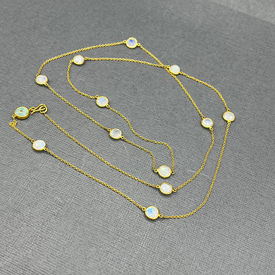 MOONSTONE CHAIN NECKLACE