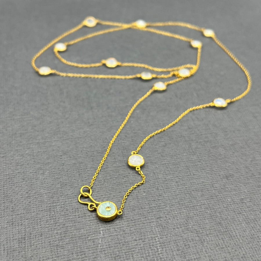 MOONSTONE CHAIN NECKLACE