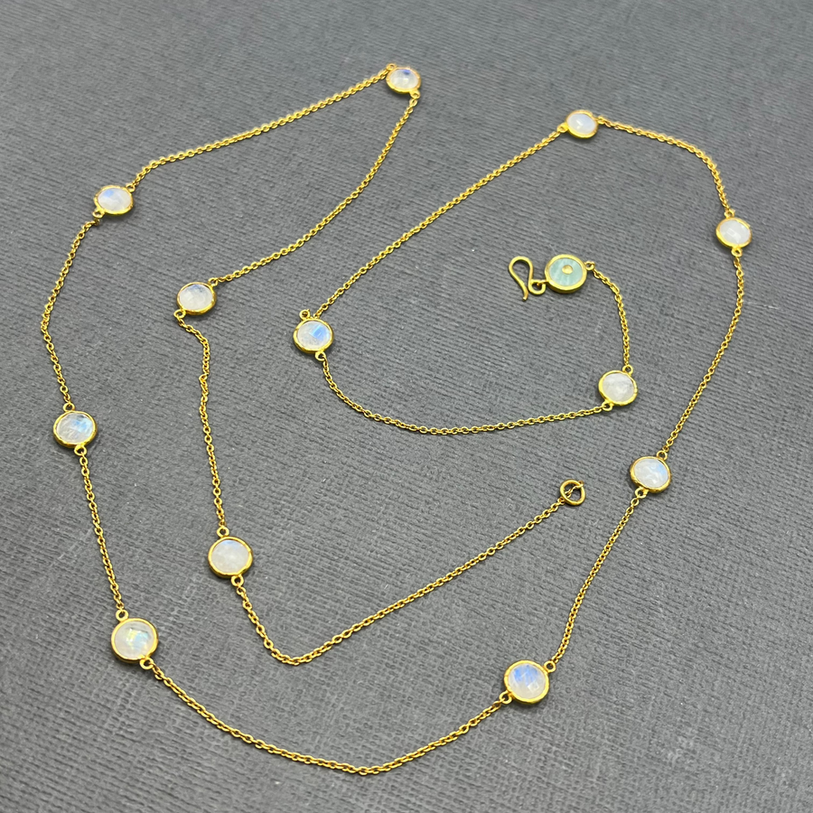 MOONSTONE CHAIN NECKLACE