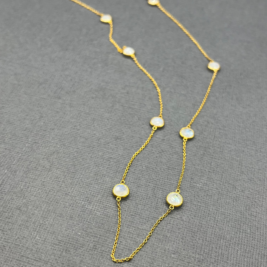 MOONSTONE CHAIN NECKLACE