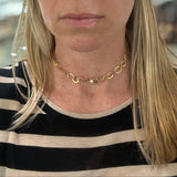 HANDMADE 14KT HAMMERED CHAIN