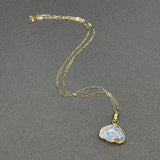 MOONSTONE CLOUD AND DIAMOND PENDANT