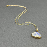 MOONSTONE CLOUD AND DIAMOND PENDANT