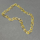 HANDMADE 14KT HAMMERED CHAIN