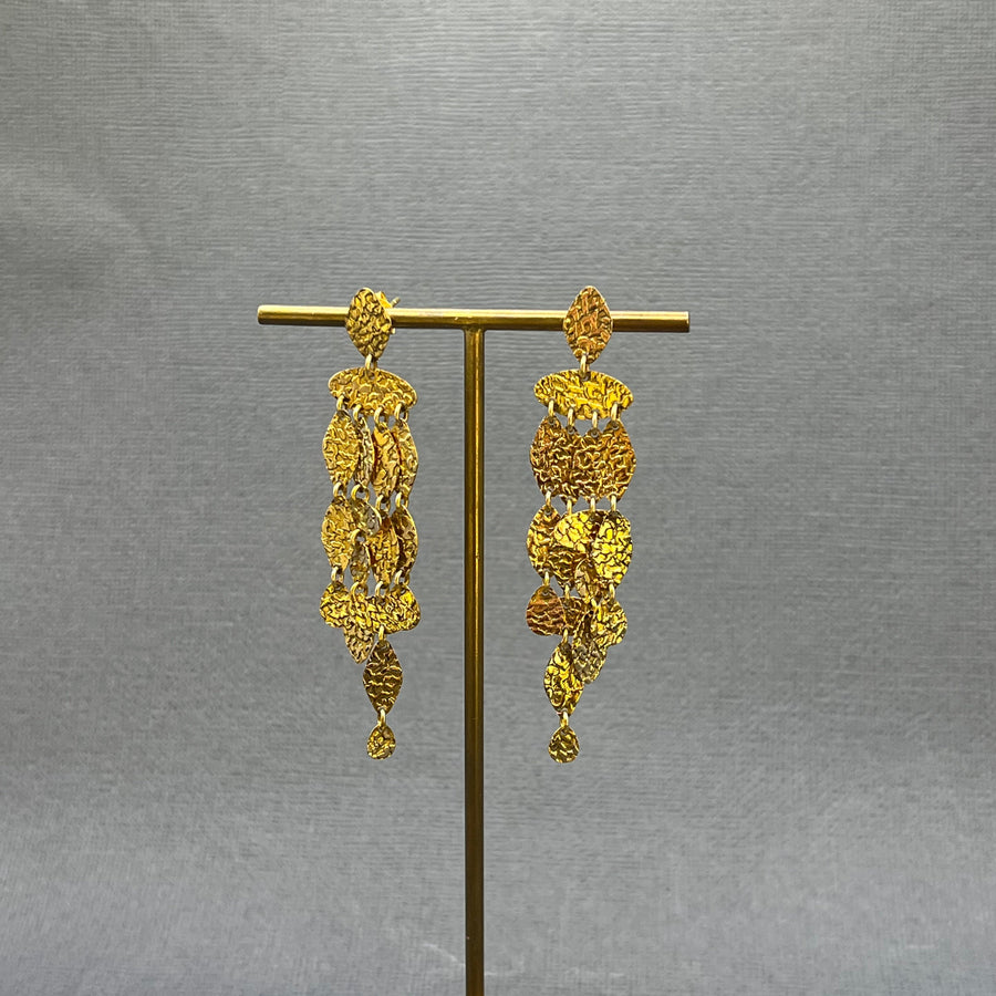 14KT CHANDELIER EARRINGS