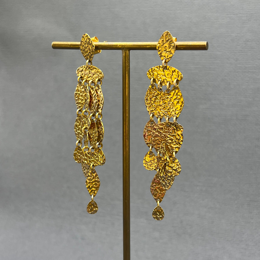 14KT CHANDELIER EARRINGS