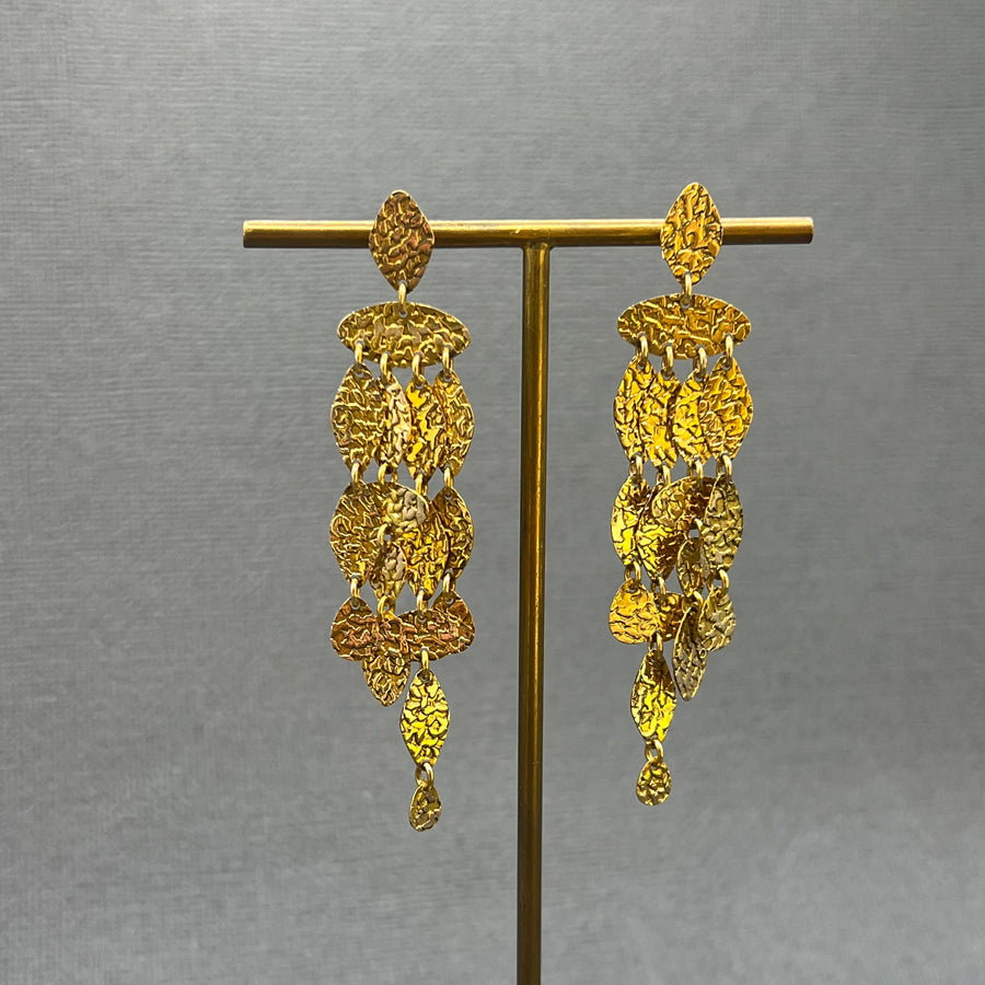 14KT CHANDELIER EARRINGS