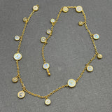 MOONSTONE MULTI CHARM NECKLACE