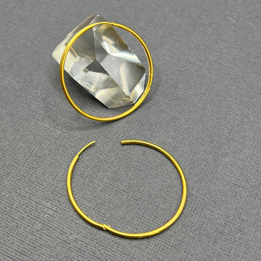INFINITE GOLD HOOPS